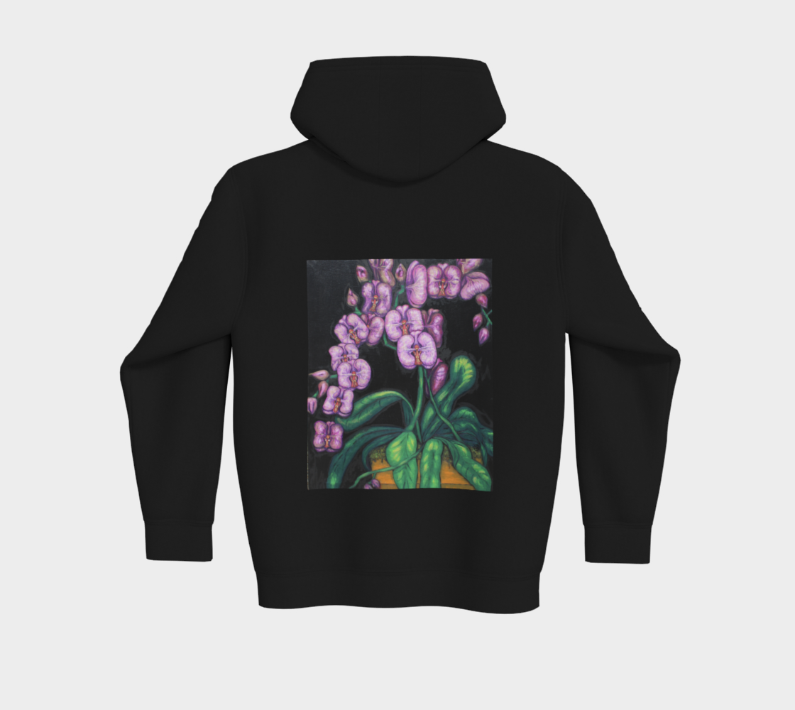 Premium zipper hoodie Orchids