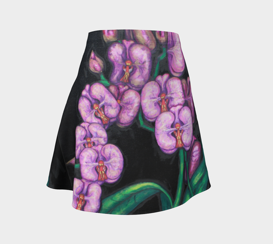 Flare Skirt Orchids