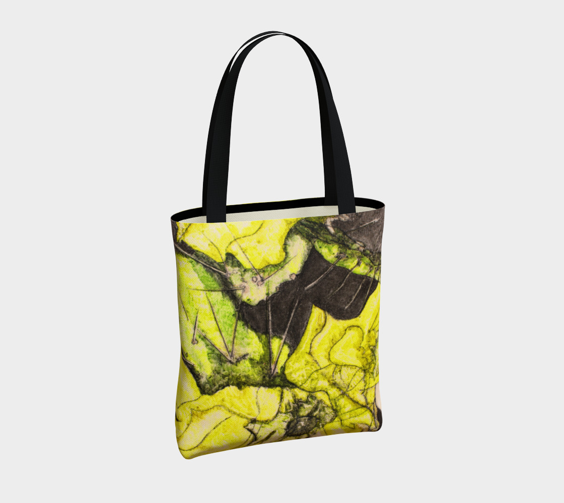 Tote Bag Yellow Cactus Grisaille