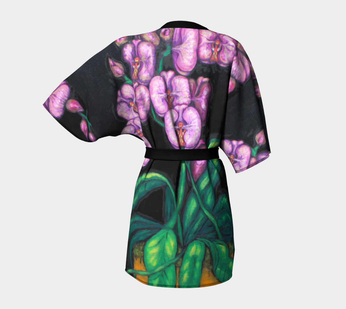 Kimono Robe Orchids