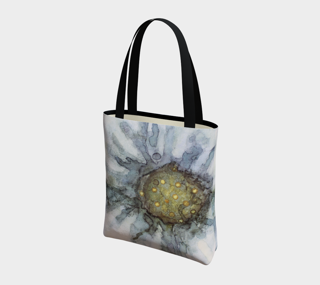 Tote Bag Plant Ink Flax Flower