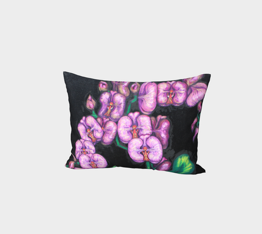 Bed Pillow Sham Orchids