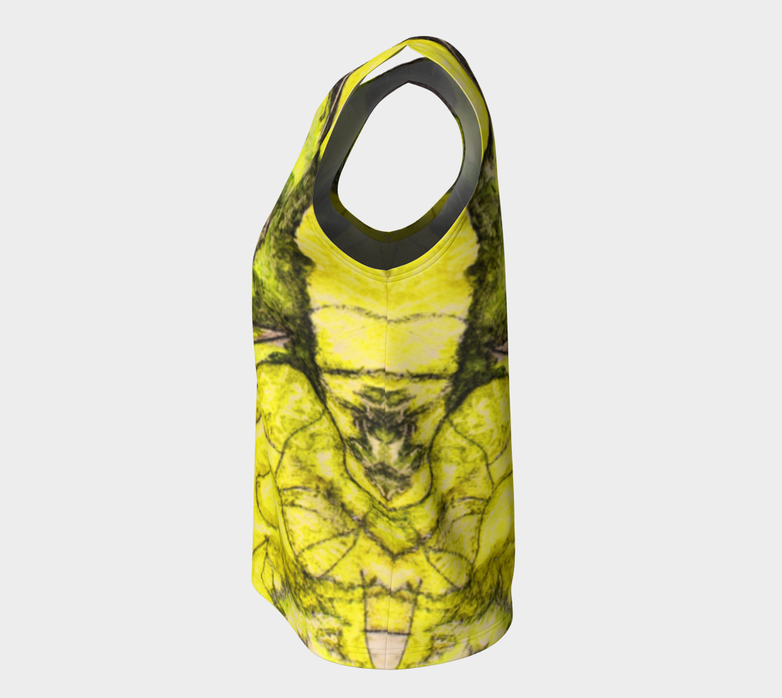 Loose Tank Top Yellow Cactus Grisaille