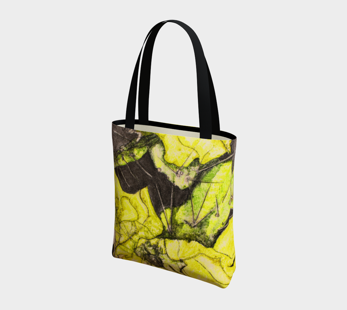 Tote Bag Yellow Cactus Grisaille