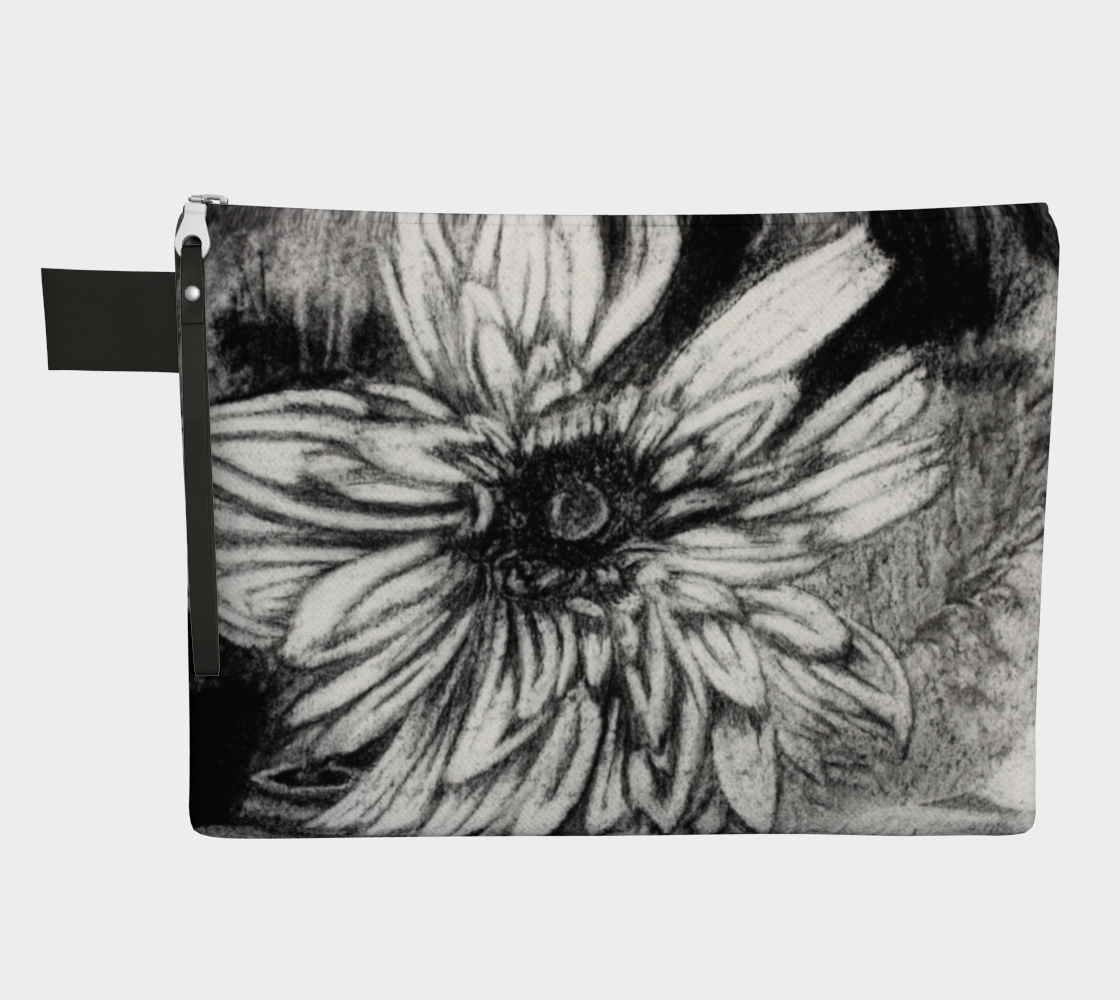 Zipper Carry-all Dahlia Flower