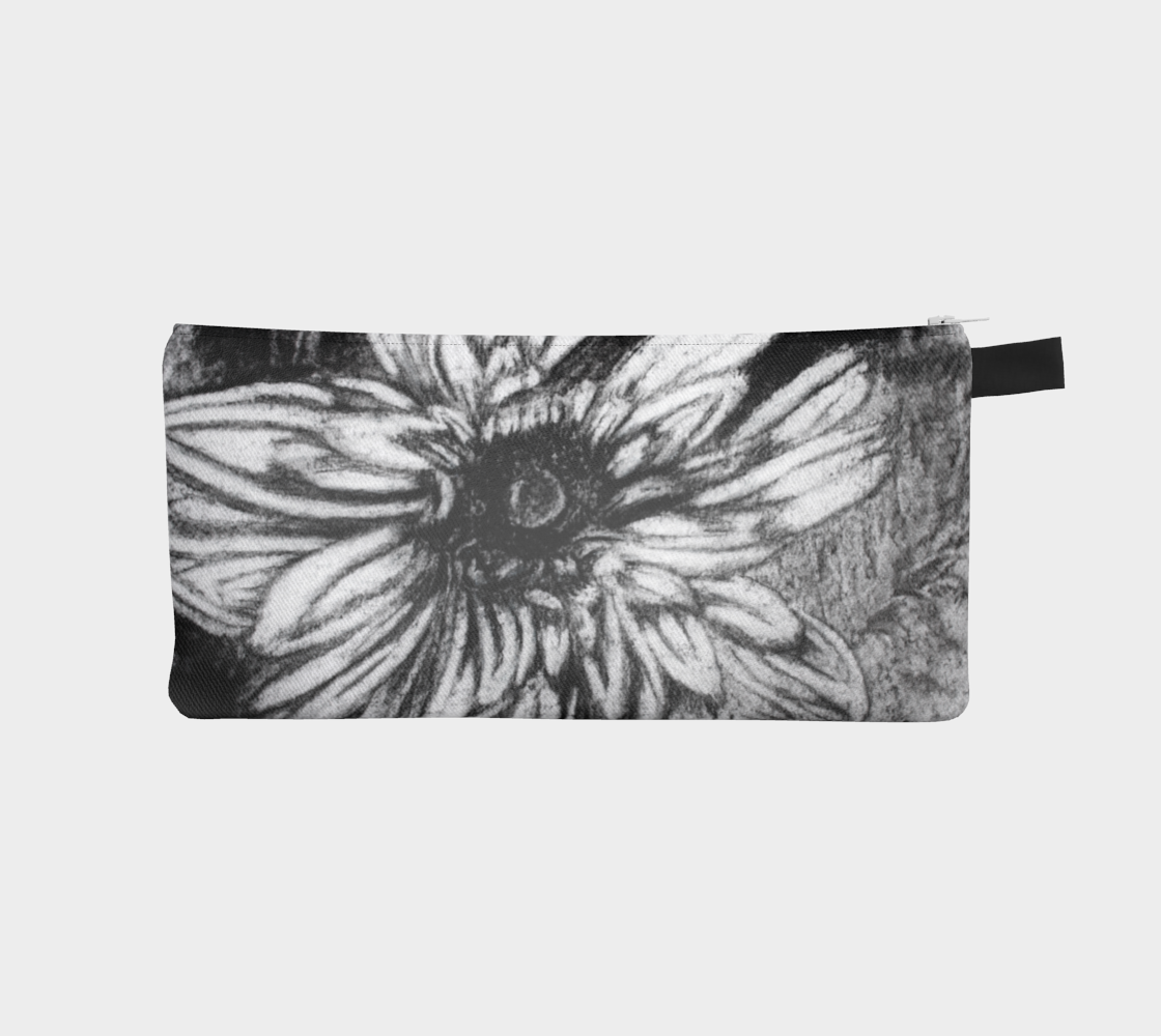 Pencil Case Dahlia Flower