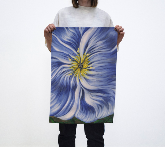 Tea Towel Flax Flower