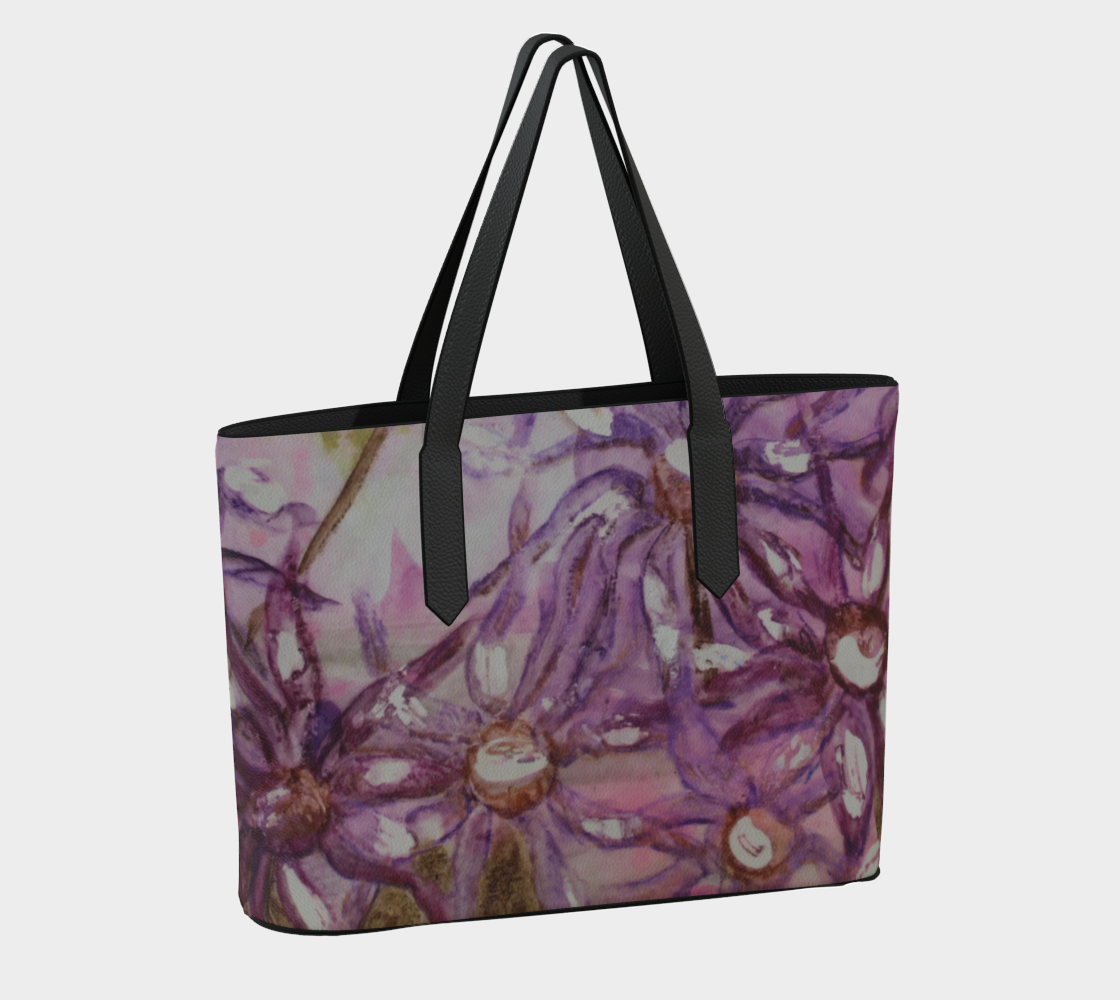 Vegan Leather Tote Bag Aster Party