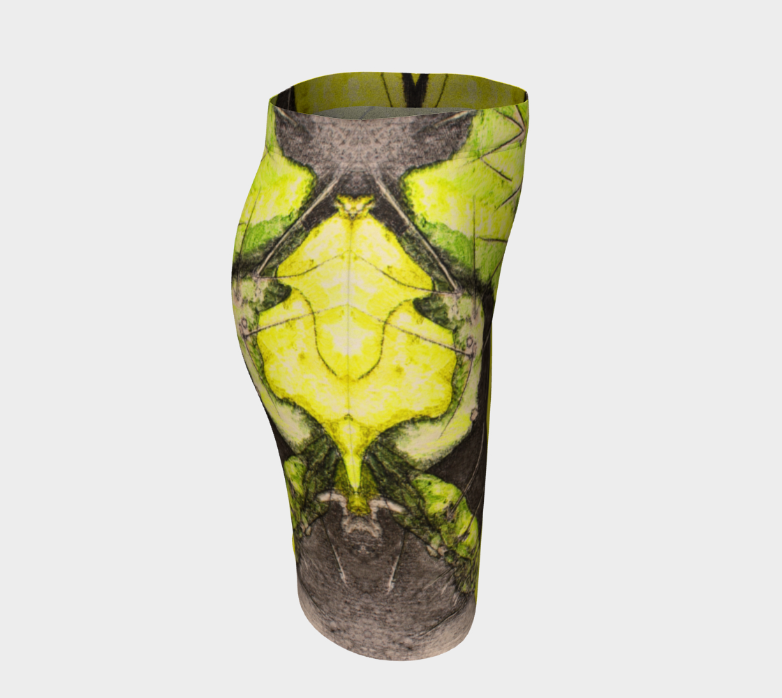 Fitted Skirt Yellow Cactus Grisaille