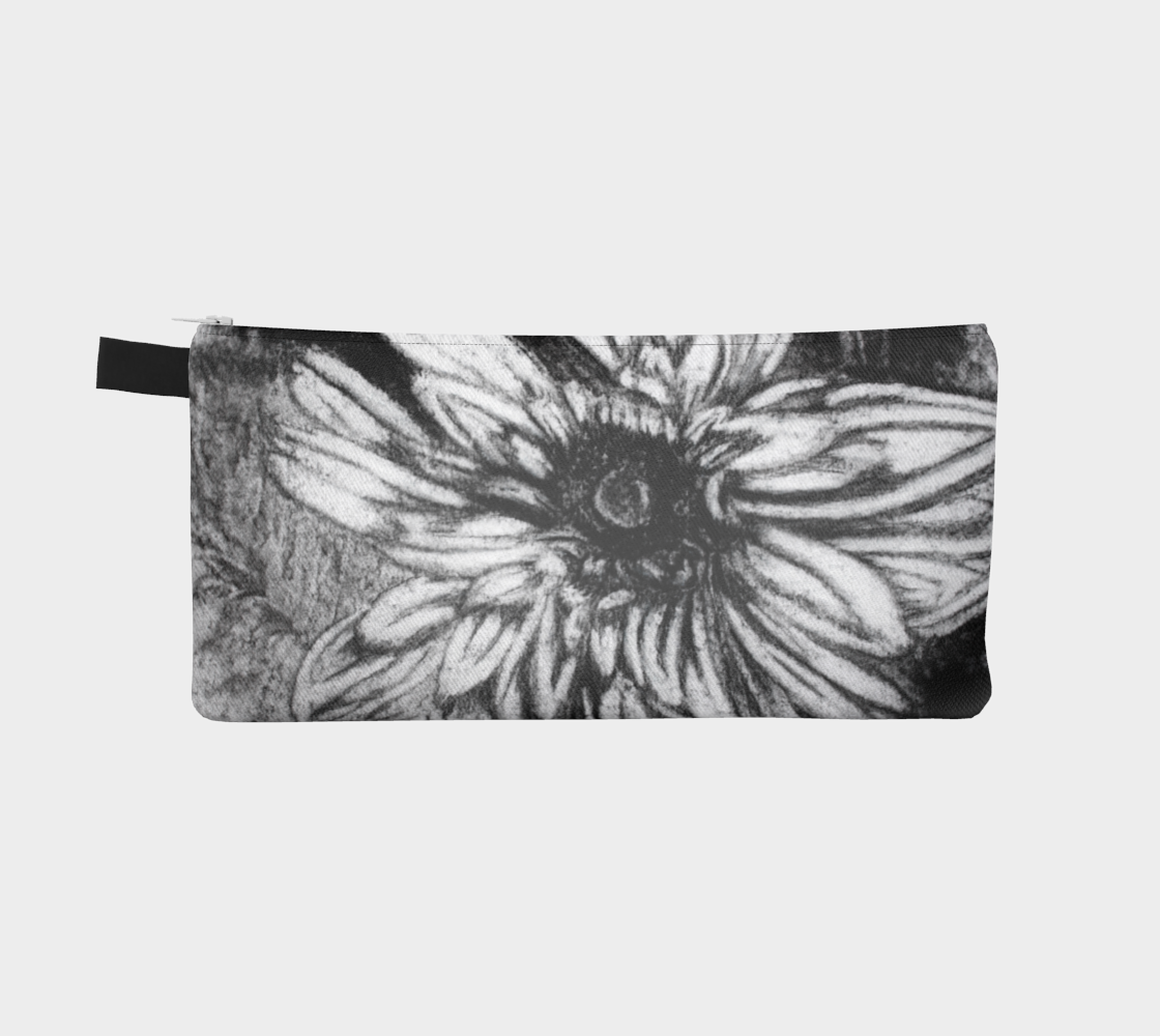 Pencil Case Dahlia Flower