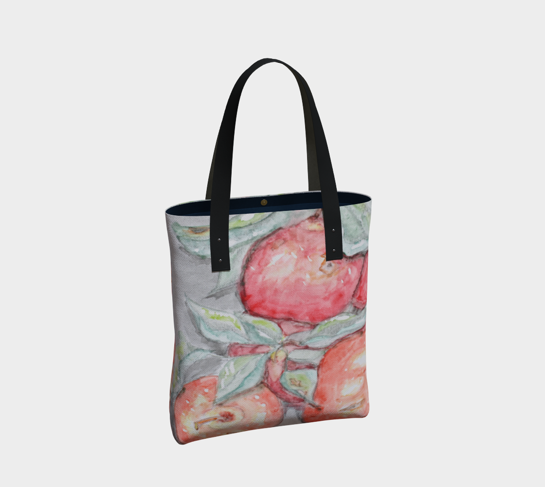 Tote Bag Watercolor Apples