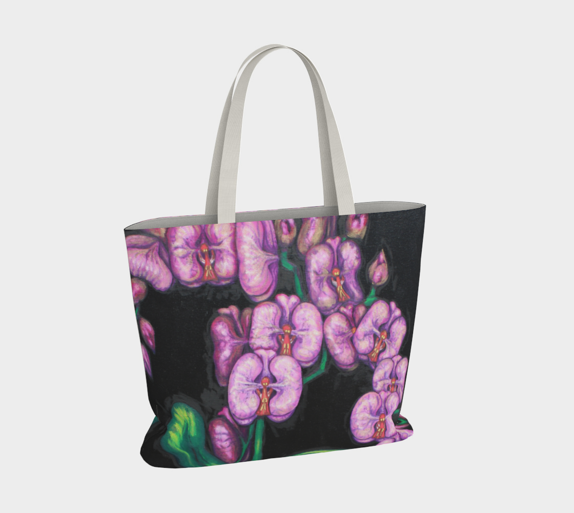 Large Tote Bag Orchids