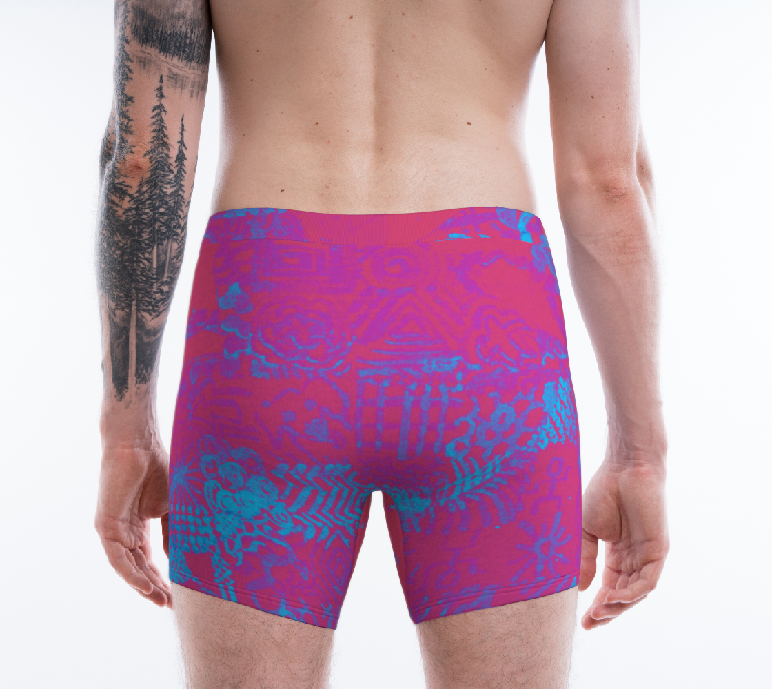 Boxer Briefs Abstract Blue Beta Fish