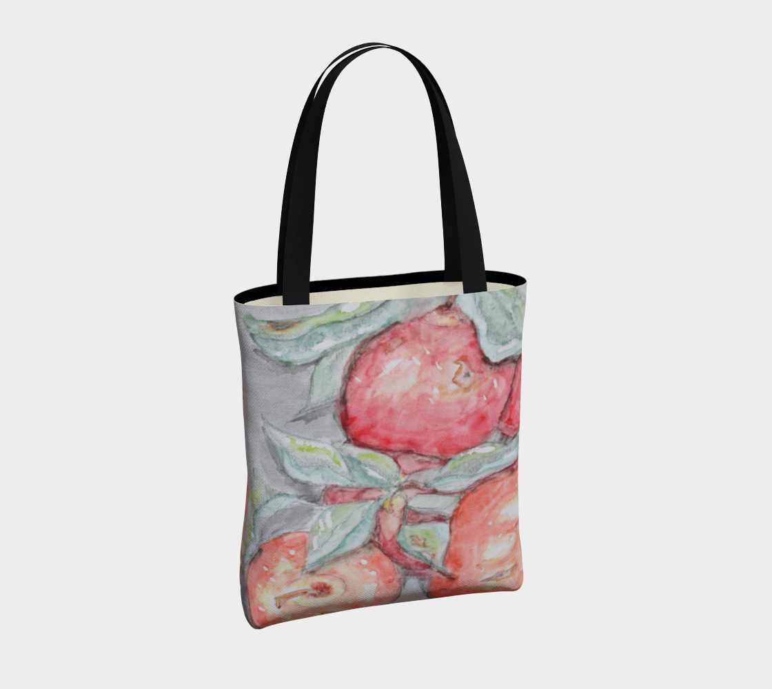 Tote Bag Watercolor Apples