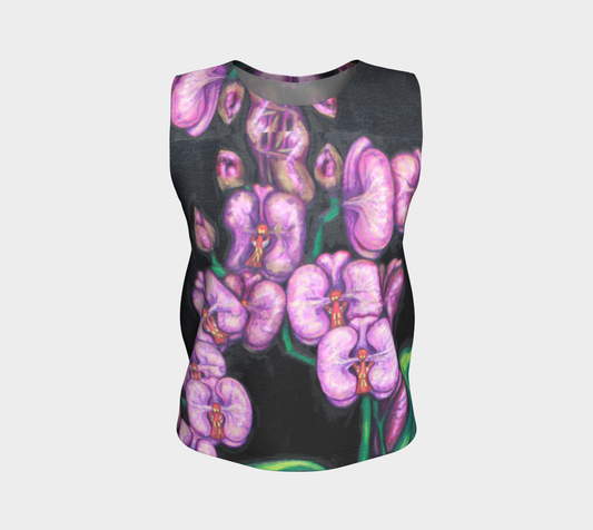Loose Tank Top Orchids
