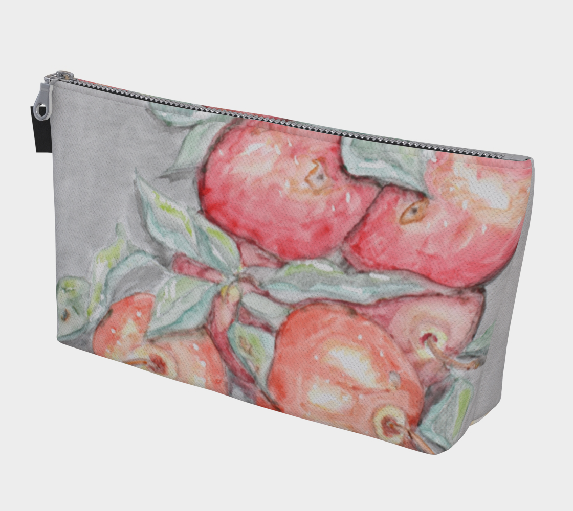 makeup Bag Watercolor Apples