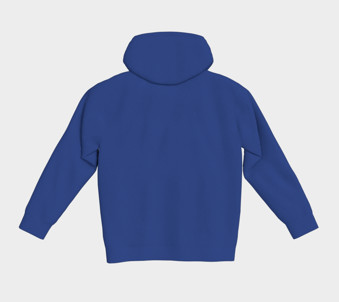 Classic pullover hoodie Abstract Blue Beta Fish