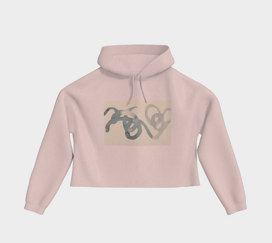 Cropped pullover hoodie Nostalgic Intimacy