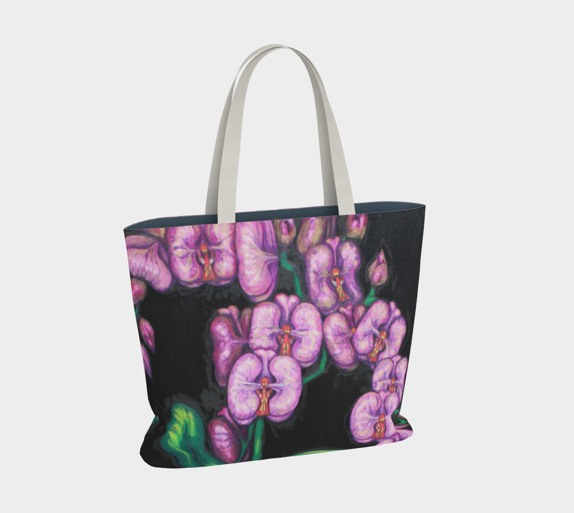 Large Tote Bag Orchids