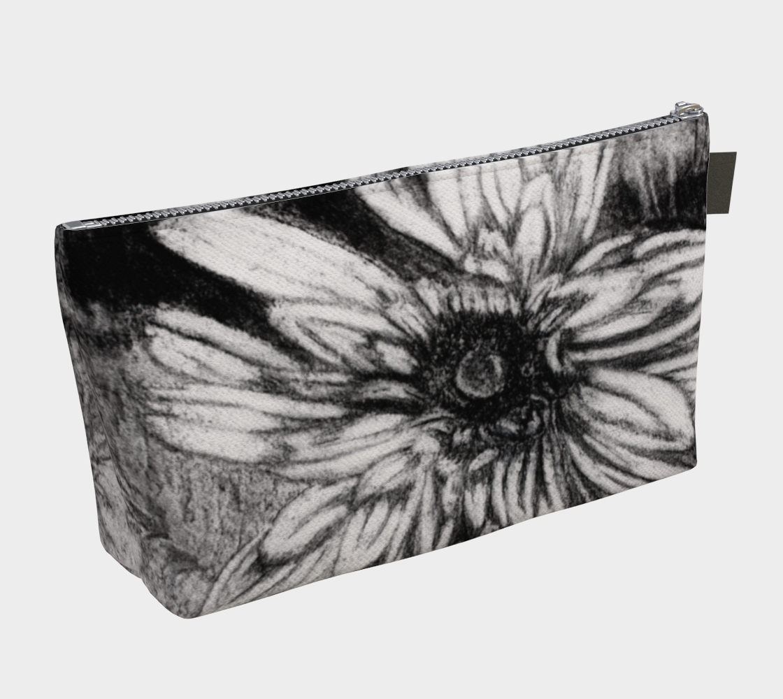 Makeup Bag Dahlia Flower