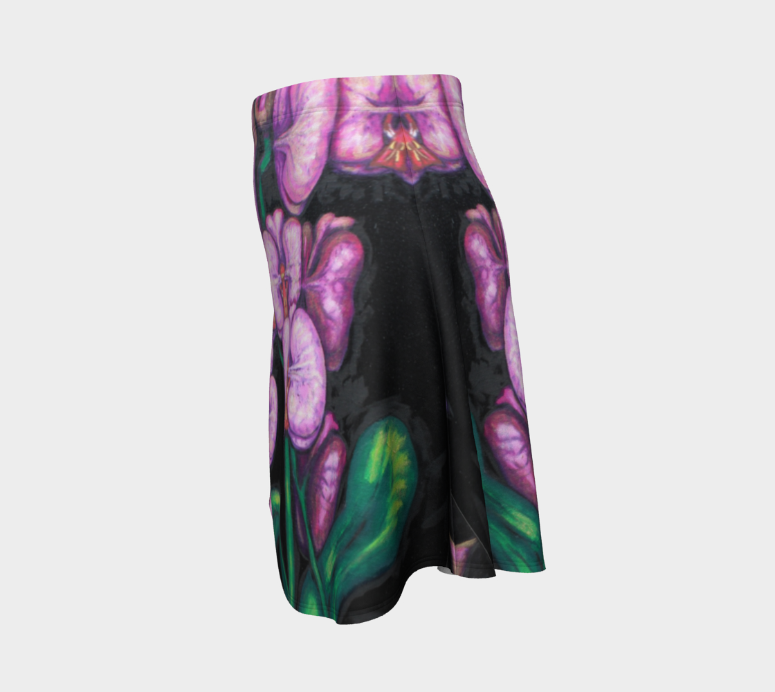 Flare Skirt Orchids