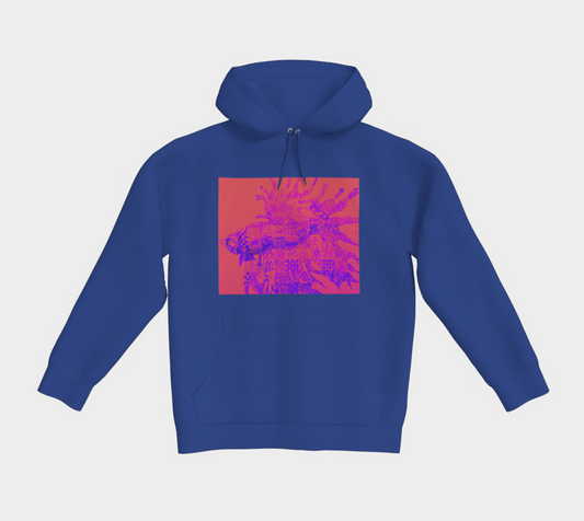 Classic pullover hoodie Abstract Beta Fish