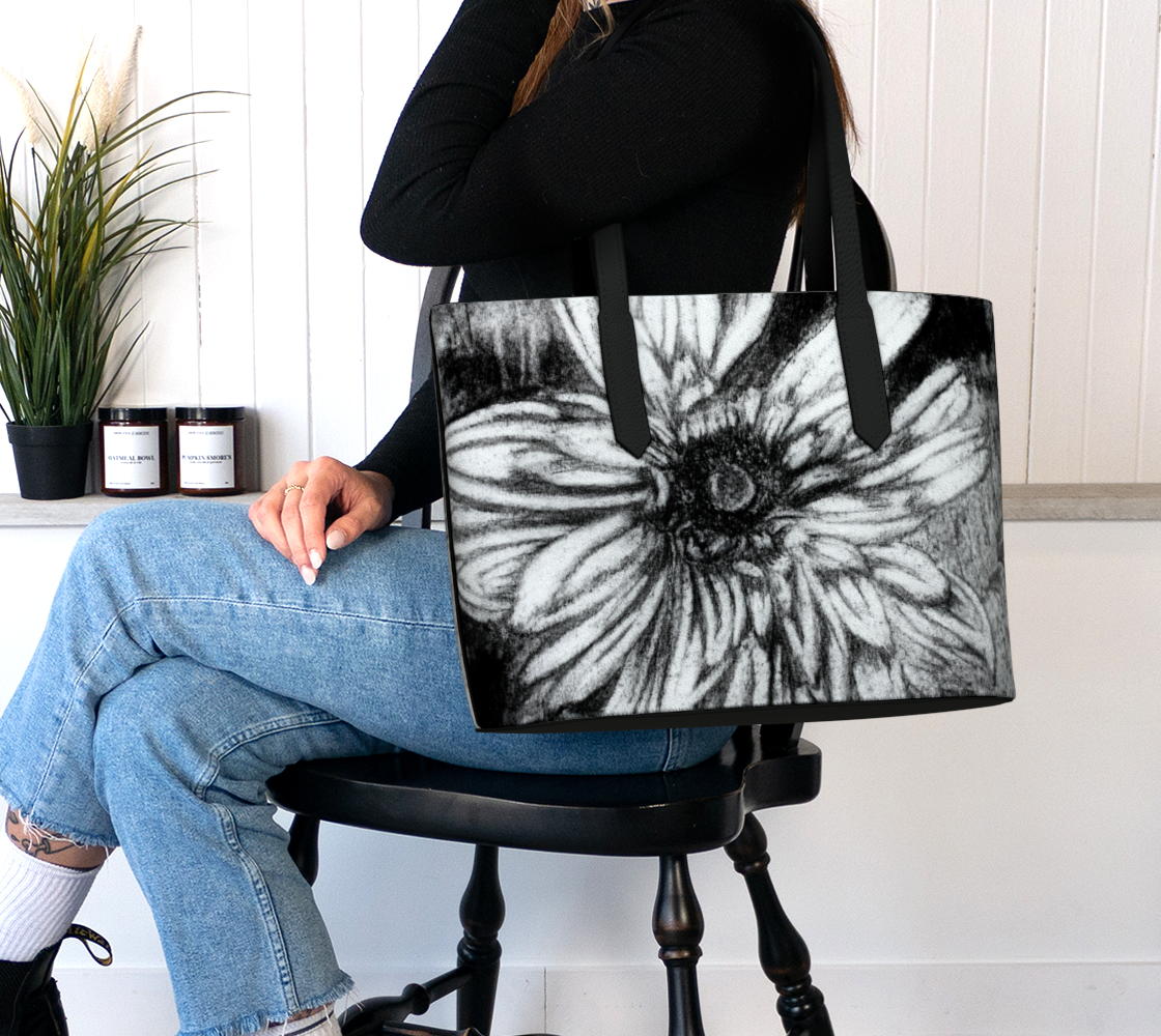 Vegan Leather Tote Bag Dahlia