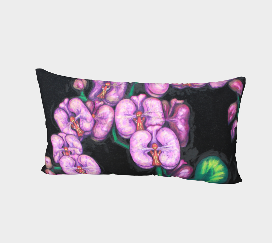 Bed Pillow Sham Orchids
