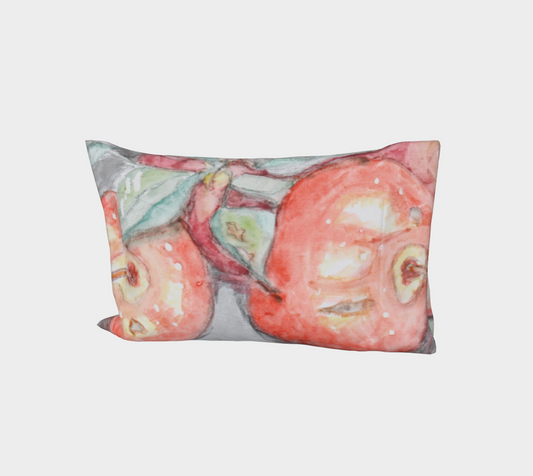 Bed Pillow Sleeve Watercolor Apples