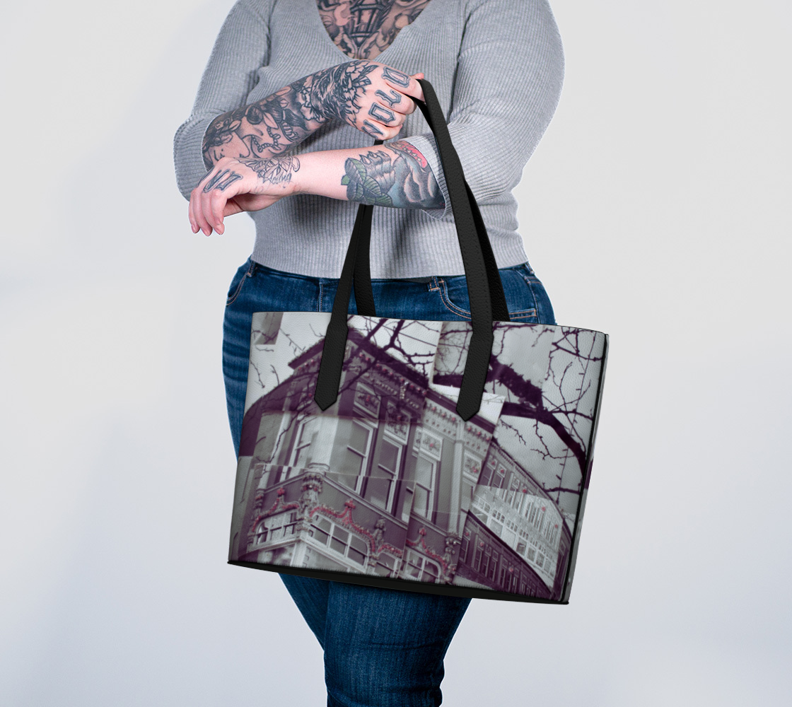 Vegan Leather Tote Bag Downtown Denver Colorado