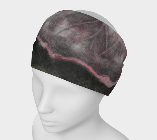 Headband Pink Hibiscus Colored Pencill Grisaille