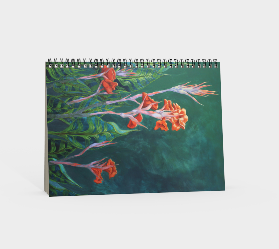 Spiral Notebook Bali Flowers
