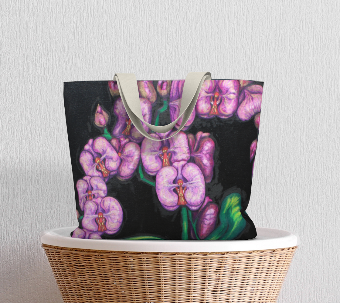 Large Tote Bag Orchids