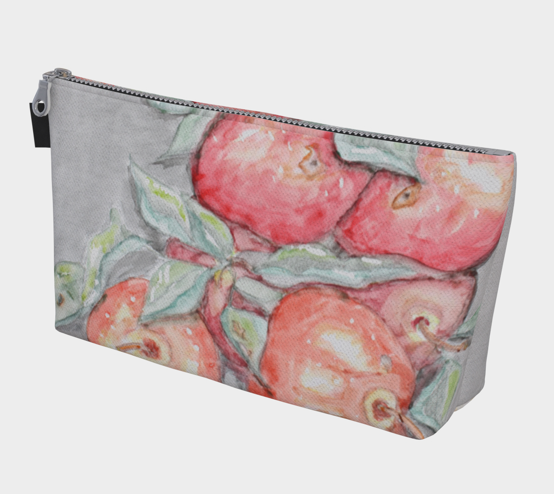 Makeup Bag Watercolor Apples